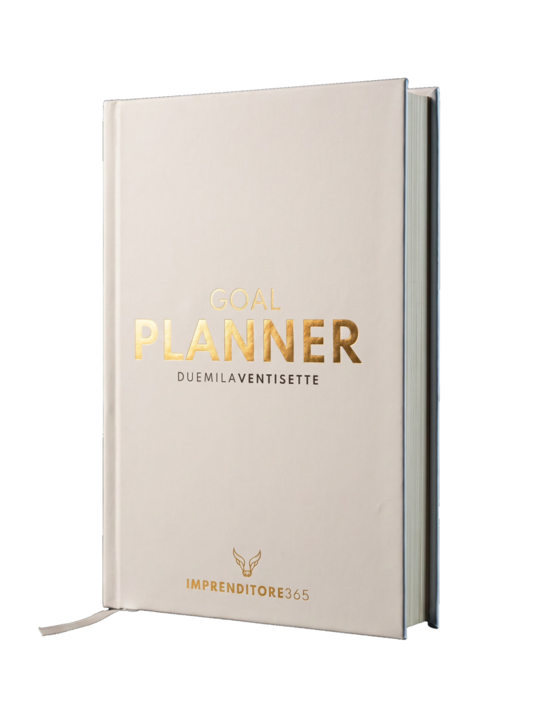 Goal Planner Imprenditore365 edizione 2027, scontornato su fondo trasparente