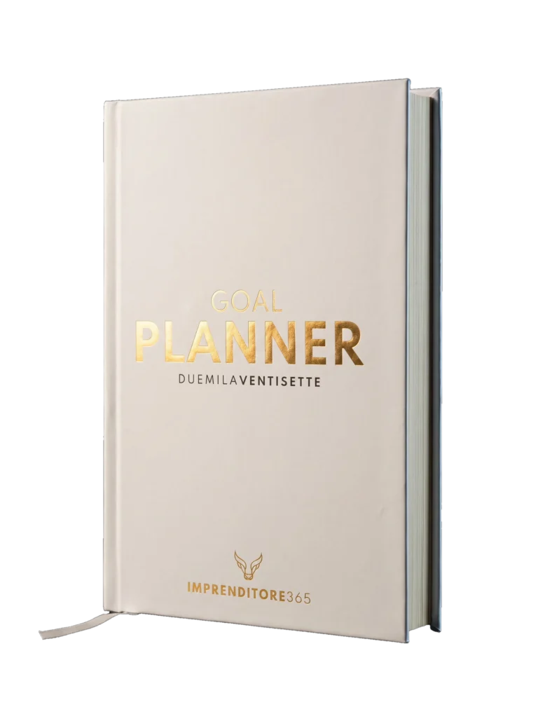 Goal Planner Imprenditore365 edizione 2027, scontornato su fondo trasparente